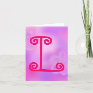 Lettre L Carte pour notes Monogramme