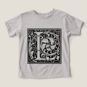 Lettre L Monogramme médiéval Art Nouveau