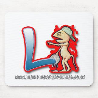 Lettre L tapis de graffiti de souris