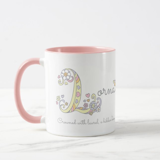 Lettre L tasse nommée de Lorna de monogramme de (Gauche)