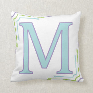 Lettre M - Coussin de monogramme