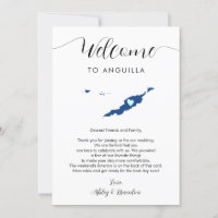 Lettre Mariage d'accueil Anguilla Carte Itinéraire