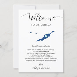 Lettre Mariage d'accueil Anguilla Carte Itinéraire