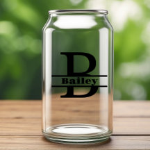 Lettre minimaliste B Monogramme et nom personnalis