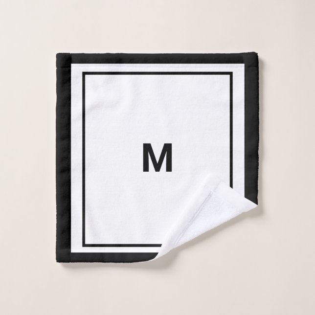 Lettre monogramme (Gant de toilette)