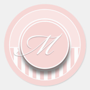 Lettre monogramme M Sticker initial Étiquette de s