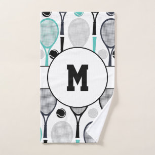 Lettre monogramme Nom du joueur Tennis personnalis