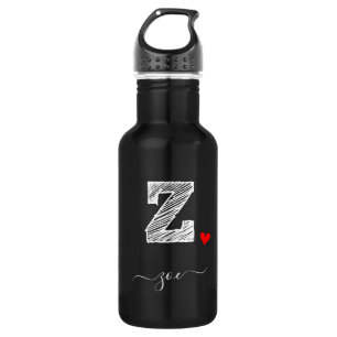 LETTRE MONOGRAPHIQUE Z, BOUTEILLE D'EAU