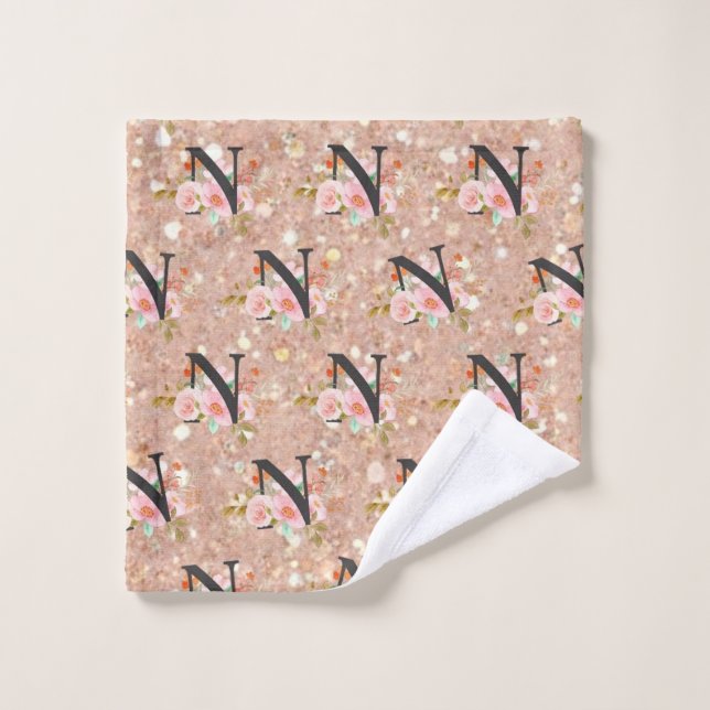 Lettre N (Gant de toilette)