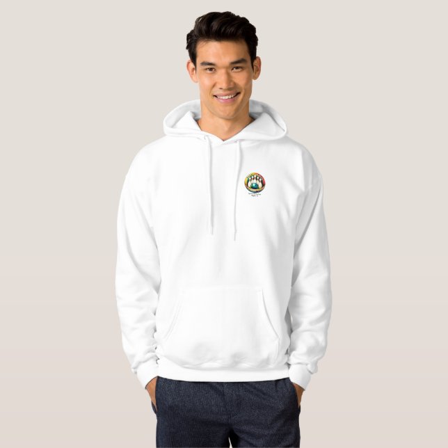 LETTRE NOIR HOMME SPARETIMES Sweat - shirt à capuc (Devant entier)