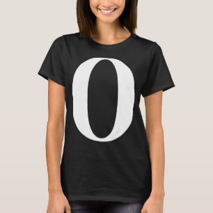 Lettre O T-shirt - Alphabet Tee - shirt
