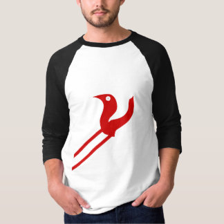 LETTRE OISEAU Abstraite Fusion Graphique T-shirt
