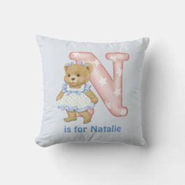 LETTRE OREILLARD N Coussin monogramme