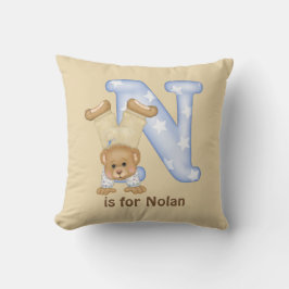 LETTRE OREILLARD N Coussin monogramme