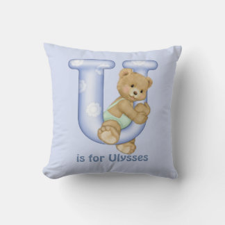 LETTRE OREILLE TDAY U Coussin Monogramme