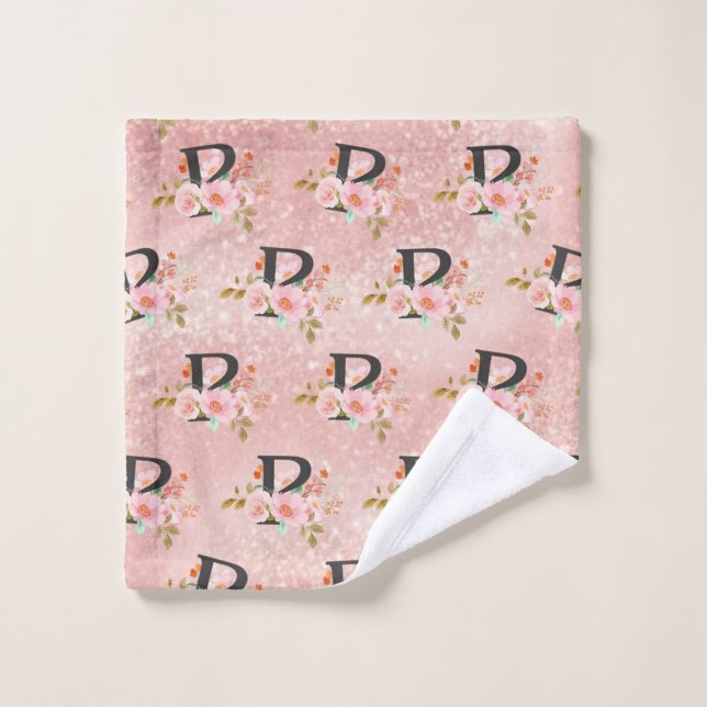 Lettre P (Gant de toilette)