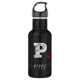 LETTRE P, BOUTEILLE D'EAU
