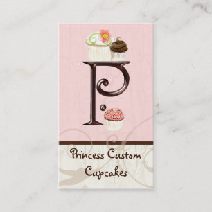 Lettre P Monogramme Dessert Boulangerie Cartes de 