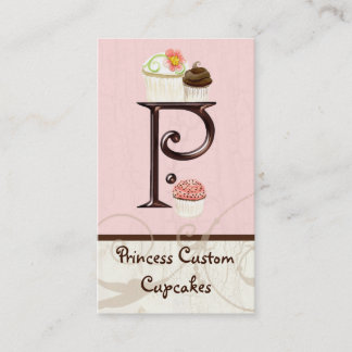 Lettre P Monogramme Dessert Boulangerie Cartes de