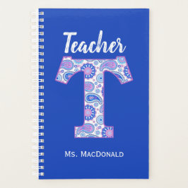 Lettre Paisley T Enseignants Planificateur quotidi
