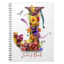 Lettre personnalisée carnet J