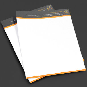 Lettre Personnalisée Modèle de papier à en-tête d'entreprise avec logo 