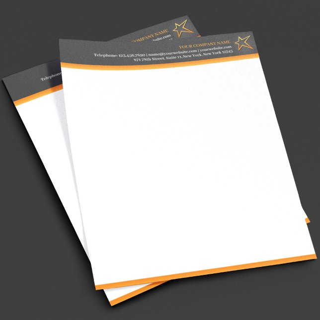 Lettre Personnalisée Modèle de papier à en-tête d'entreprise avec logo  (Créateur téléchargé)