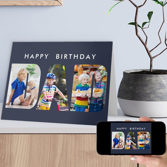 Lettre photo DAD Cutout Carte Anniversaire (Créateur téléchargé)