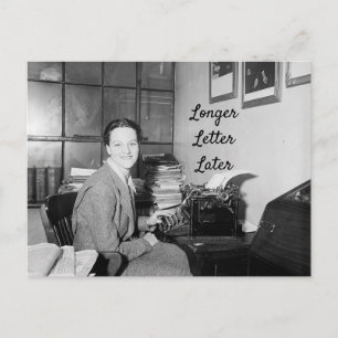 Lettre plus longue Carte postale ultérieure