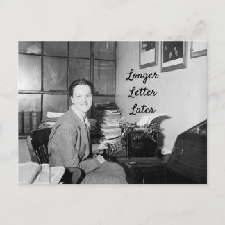 Lettre plus longue Carte postale ultérieure