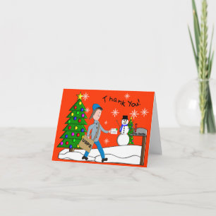 LETTRE PORTE "Merci" Carte pour notes