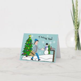 LETTRE PORTE "Merci" Carte pour notes