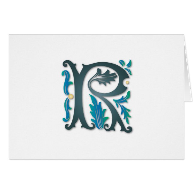 Lettre R monogramme (Devant horizontal)