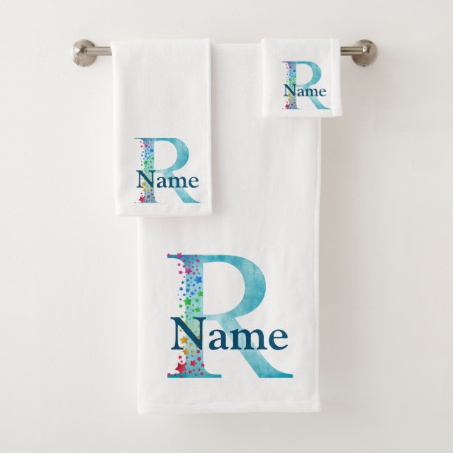 Lettre R Monogramme Ensemble de cadeaux de bain in (En situation)