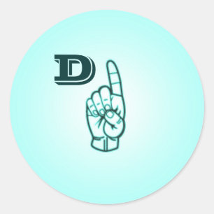 LETTRE SIGNALANTE D PETITS Stickers par Janz