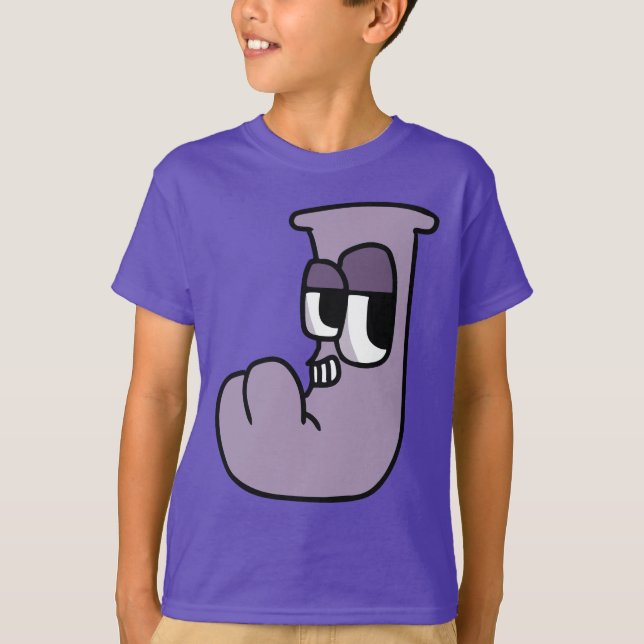 LETTRE T-shirt Alphabet J (Devant)