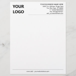 Lettre Texte de logo d'entreprise personnalisé En-tête de