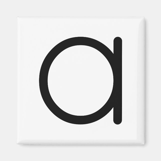 Lettre titre "a" Magnet (Devant)