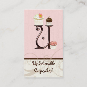 Lettre U Monogramme Carte de visite de la boulange