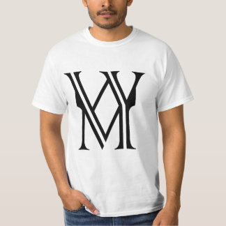 Lettre W&M ( matière vive blanche ) T-shirt