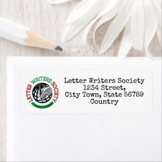 Lettre Writers Society Retourner les étiquettes d'
