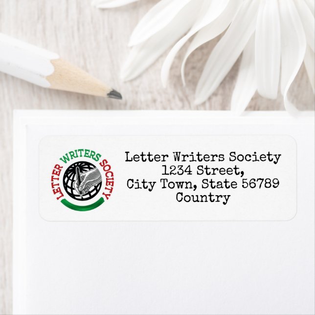 Lettre Writers Society Retourner les étiquettes d' (En situation)
