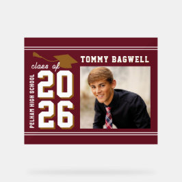 LETTREMAN GRAD MAROON 