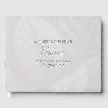 Lettres à la mariée Keepsaké Carnet livre d'invité