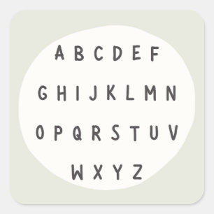 Lettres ABC. alphabet. Stickers & Étiquettes