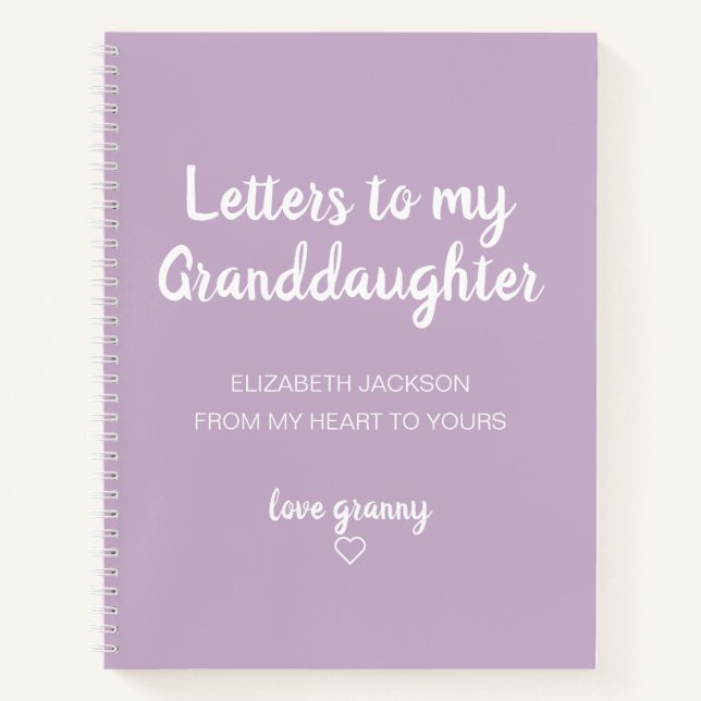 Lettres au livre de mémoire de ma petite-fille (Devant)