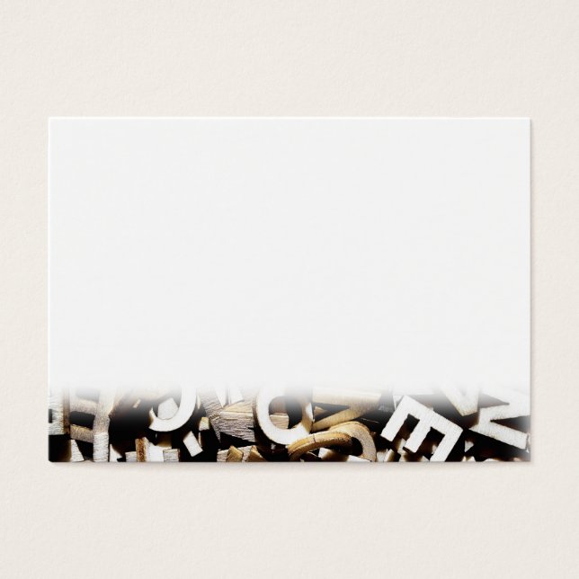 Lettres brouillées en bois (Devant)