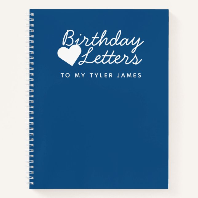 Lettres d'anniversaire à mon fils garde le Carnet (Devant)