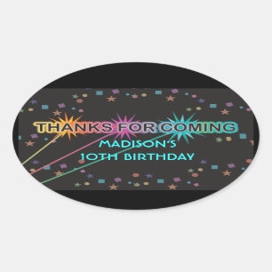 Lettres de balise laser Merci Favoriser Sticker