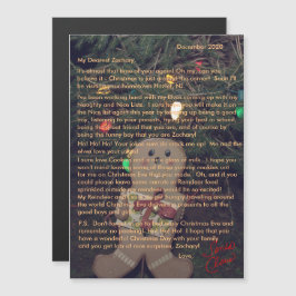 Lettres de Santa Gingerbread Carte Magnétique 5x7